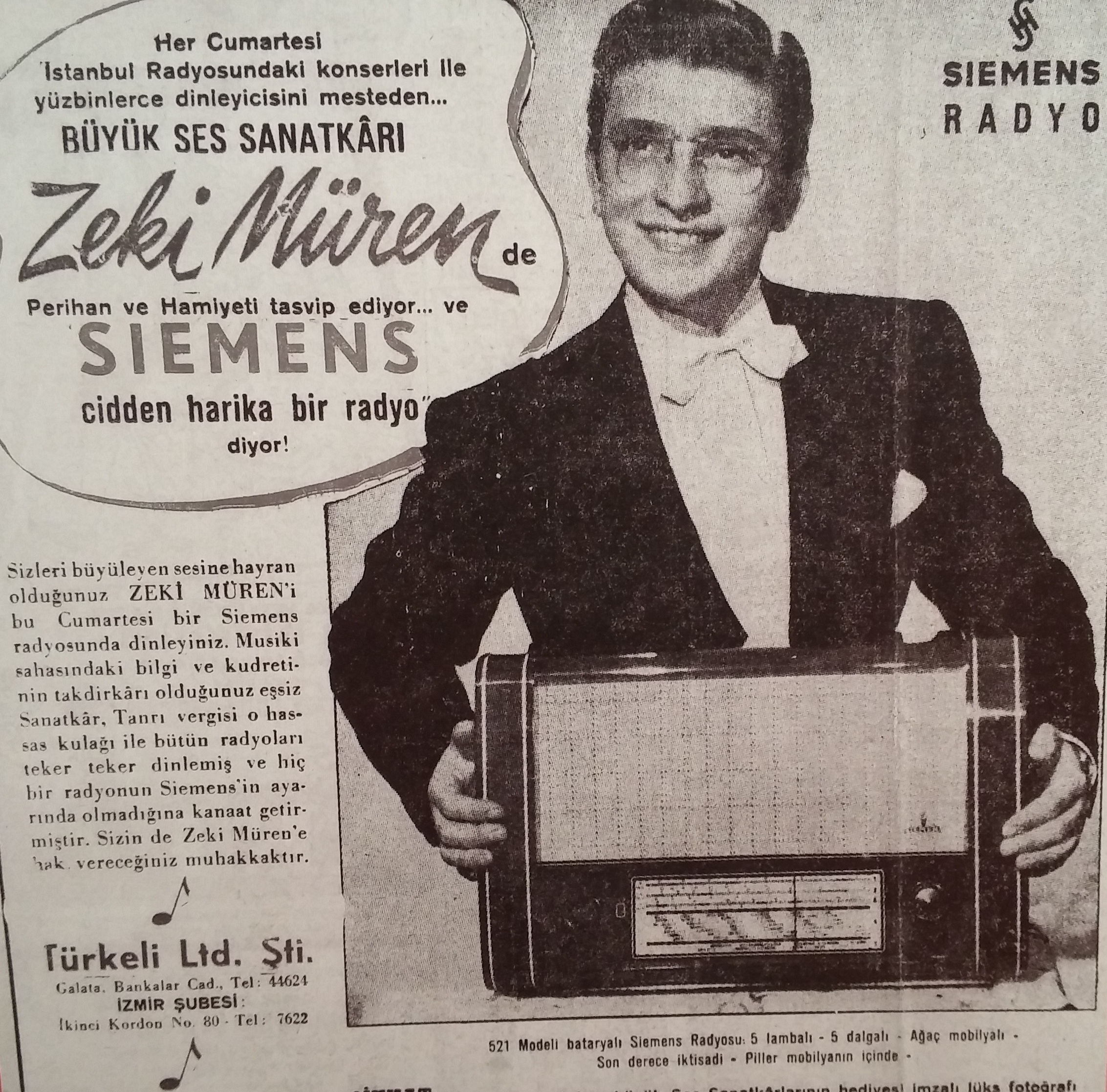 Zeki Müren siemens reklamı